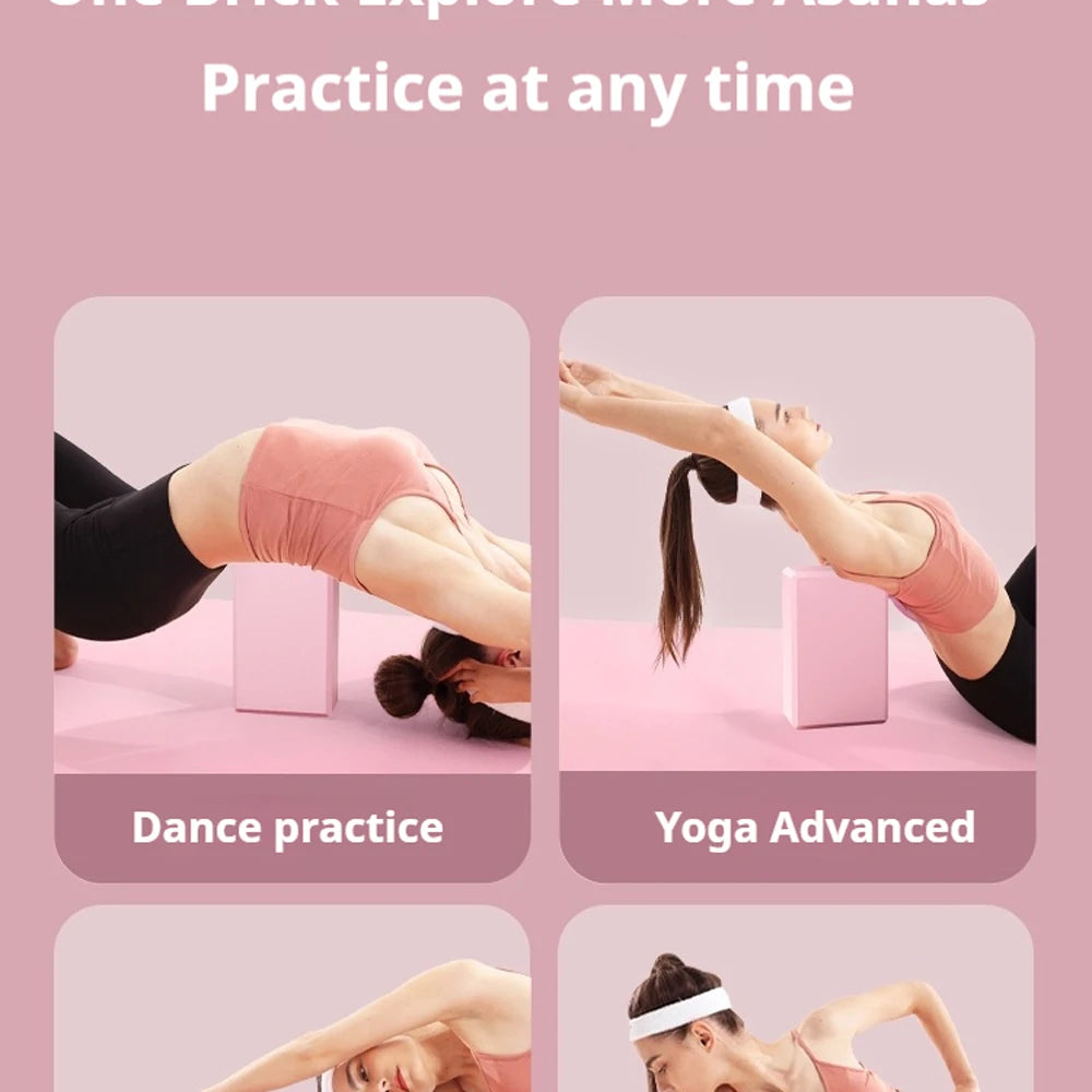 Yoga Bricks Gym Blocks Foam Brick Training Exercise Fitness Tool Yoga Bolster Pillow Cushion Stretching Body Shaping Blocks