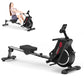Rowing Machines for Home Gym Rowing Machine with 16 Levels of Adjustable Resistance Durable Slide Rail Magnetic Rower Machine