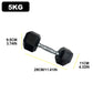 2pc 2.5kg/ 5kg/7.5kg Hexagon Dumbbells Gym Weights for Exercise Dumbbell Men's Fitness Equipment Home Ladies Rubber Dumbbells